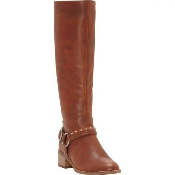 Lucky Brand Women's Karesi Harness Boot in Whiskey‎ Arena Leather - Size 7 - Picture 2 of 9